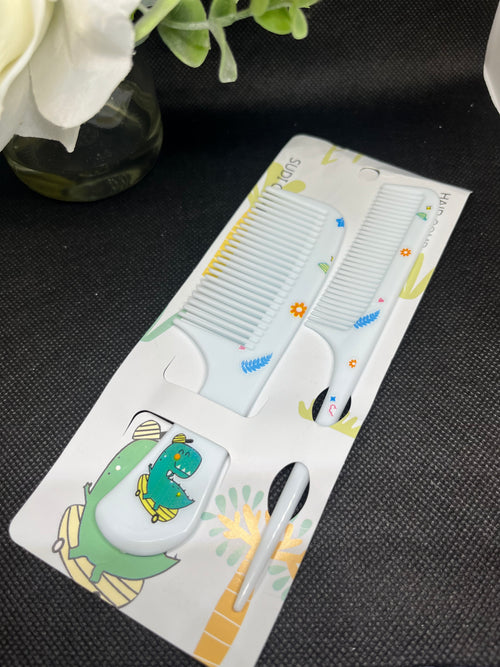 CHILDREN’S  HAIR COMB SET 🌹🦕🦖